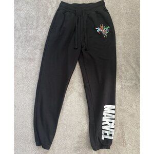 Marvel Black Graphic Joggers Medium